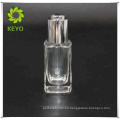 15 ML botella de gotero de vidrio blanco mate plata blanca botella de gotero de caucho serigrafía para aceite esencial cosmético